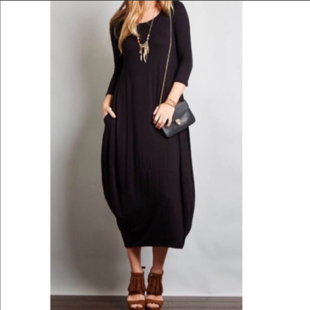 ✨LAST ONE ✨Chic loose fit dress with pockets - Picture 4 of 5